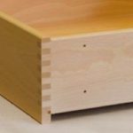 Schublade aus massivem Holz