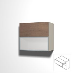 Aventos Hochfaltklappe (HF-top) mit unterschiedlichen Frontausführungen, inkl. Beschlag